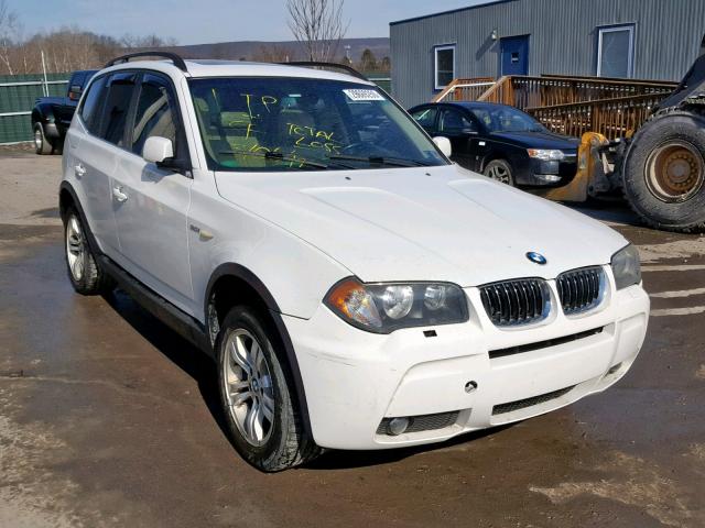 WBXPA93496WD33016 - 2006 BMW X3 3.0I WHITE photo 1