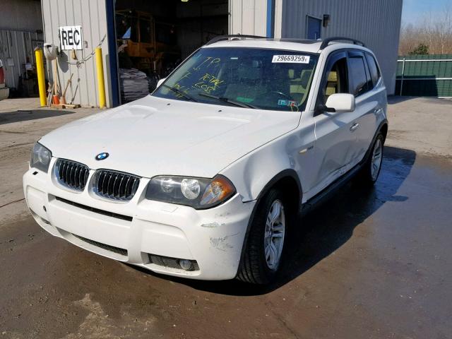 WBXPA93496WD33016 - 2006 BMW X3 3.0I WHITE photo 2