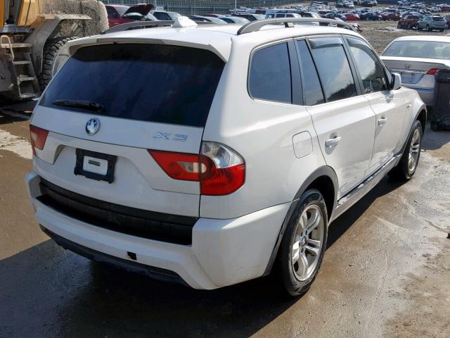 WBXPA93496WD33016 - 2006 BMW X3 3.0I WHITE photo 4