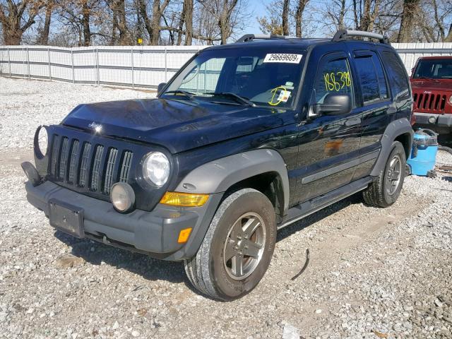 1J4GK38K56W124717 - 2006 JEEP LIBERTY RE BLACK photo 2