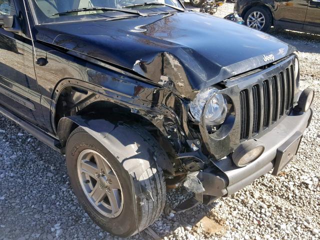 1J4GK38K56W124717 - 2006 JEEP LIBERTY RE BLACK photo 9