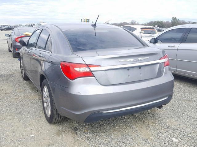 1C3CCBBB7DN763080 - 2013 CHRYSLER 200 TOURIN GRAY photo 3