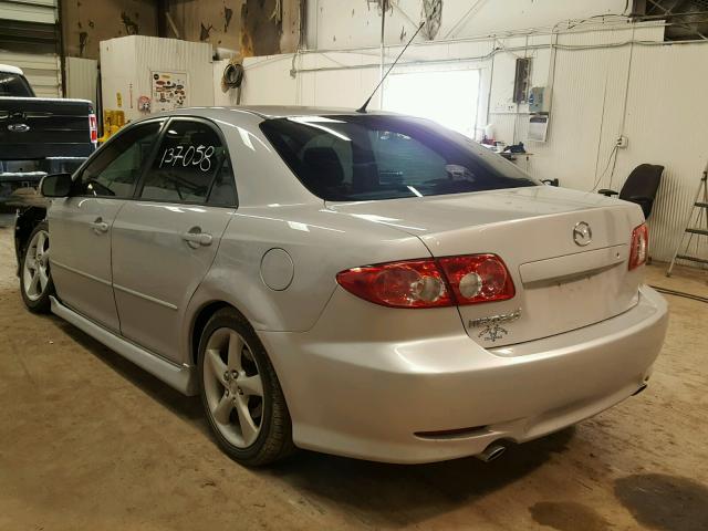 1YVHP80D845N26394 - 2004 MAZDA 6 S SILVER photo 3