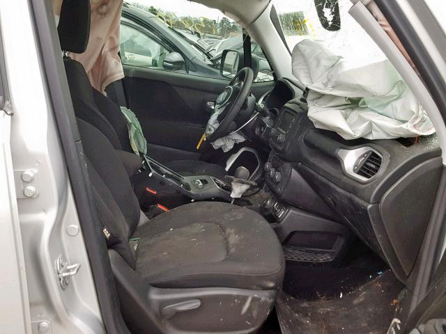 ZACCJBABXJPH27468 - 2018 JEEP RENEGADE S SILVER photo 5