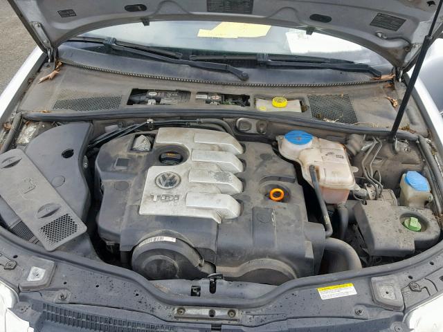 WVWNE63B15E072326 - 2005 VOLKSWAGEN PASSAT GL SILVER photo 7