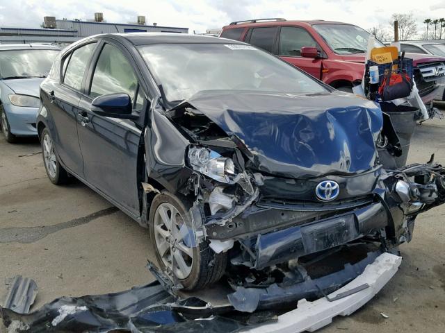 JTDKDTB39E1081684 - 2014 TOYOTA PRIUS C BLACK photo 1