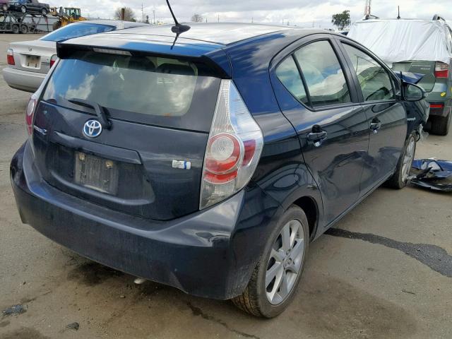 JTDKDTB39E1081684 - 2014 TOYOTA PRIUS C BLACK photo 4