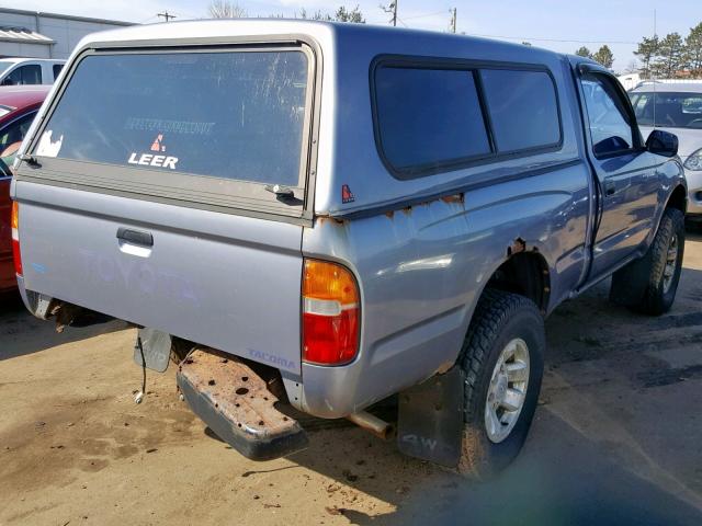 4TAPM62N0VZ248634 - 1997 TOYOTA TACOMA SILVER photo 4