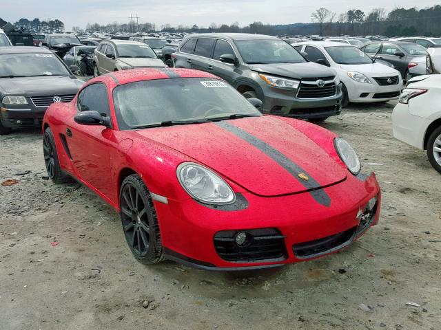 WP0AA29827U760746 - 2007 PORSCHE CAYMAN S RED photo 1