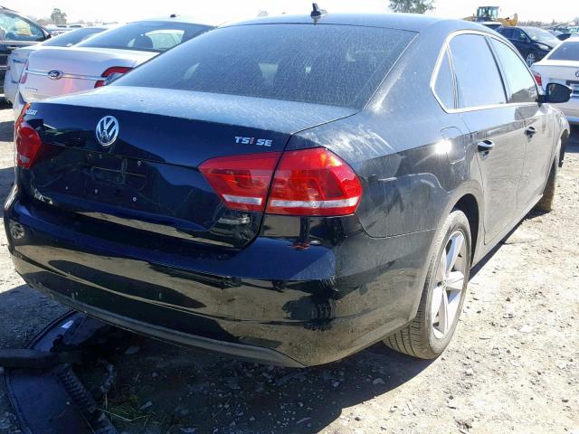 1VWBT7A35FC009704 - 2015 VOLKSWAGEN PASSAT SE BLACK photo 4