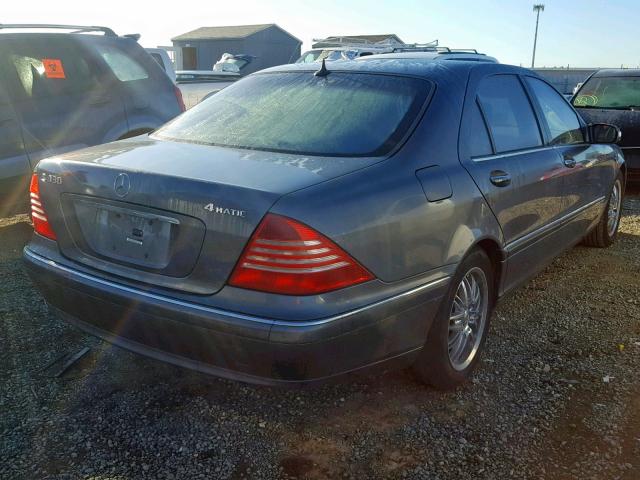 WDBNG83J05A451109 - 2005 MERCEDES-BENZ S 430 4MAT GRAY photo 4