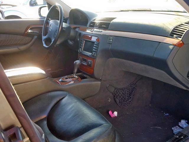 WDBNG83J05A451109 - 2005 MERCEDES-BENZ S 430 4MAT GRAY photo 5