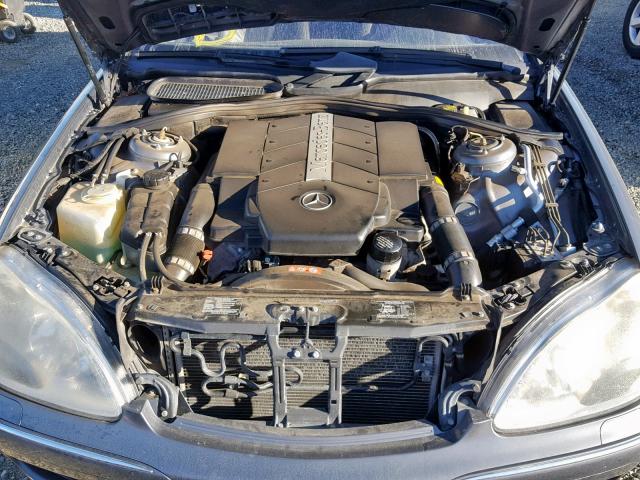 WDBNG83J05A451109 - 2005 MERCEDES-BENZ S 430 4MAT GRAY photo 7