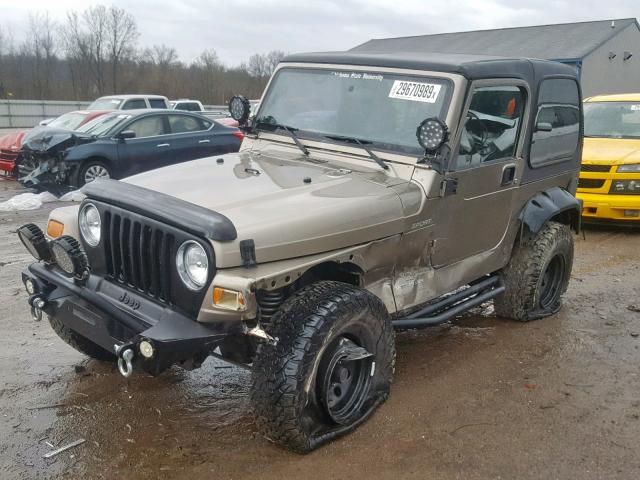 1J4FA49S33P300673 - 2003 JEEP WRANGLER / TAN photo 2