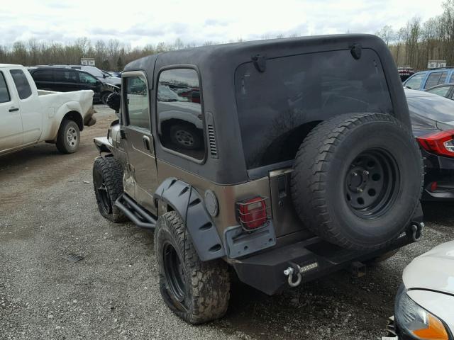 1J4FA49S33P300673 - 2003 JEEP WRANGLER / TAN photo 3