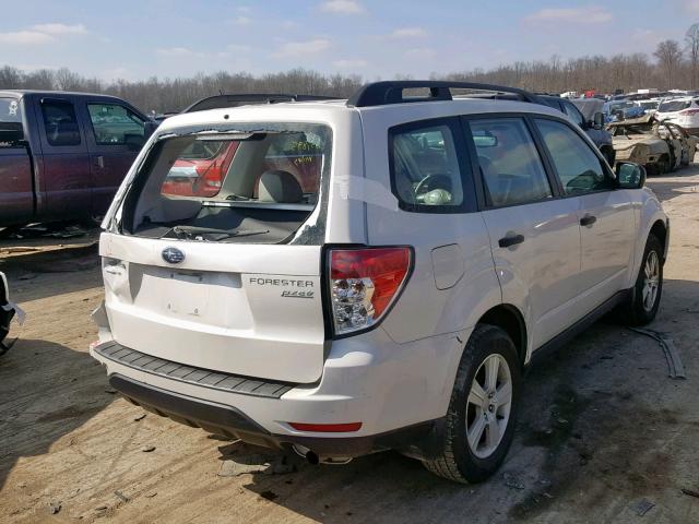 JF2SH6BC0AH906777 - 2010 SUBARU FORESTER X WHITE photo 4