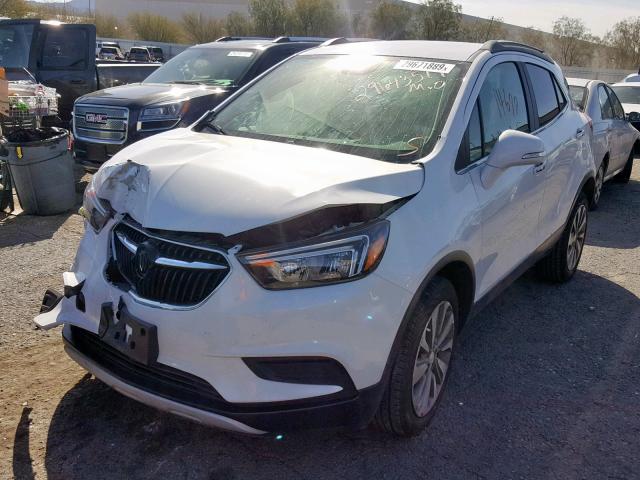 KL4CJASB6HB185499 - 2017 BUICK ENCORE PRE WHITE photo 2