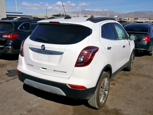 KL4CJASB6HB185499 - 2017 BUICK ENCORE PRE WHITE photo 4