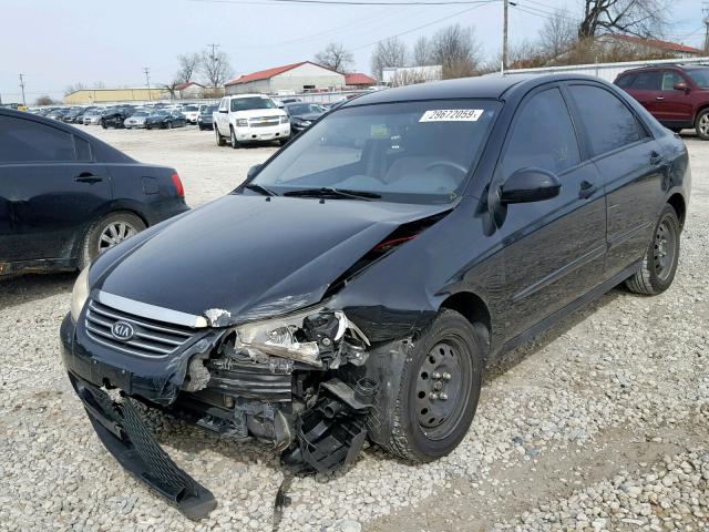 KNAFE121085566713 - 2008 KIA SPECTRA EX BLACK photo 2