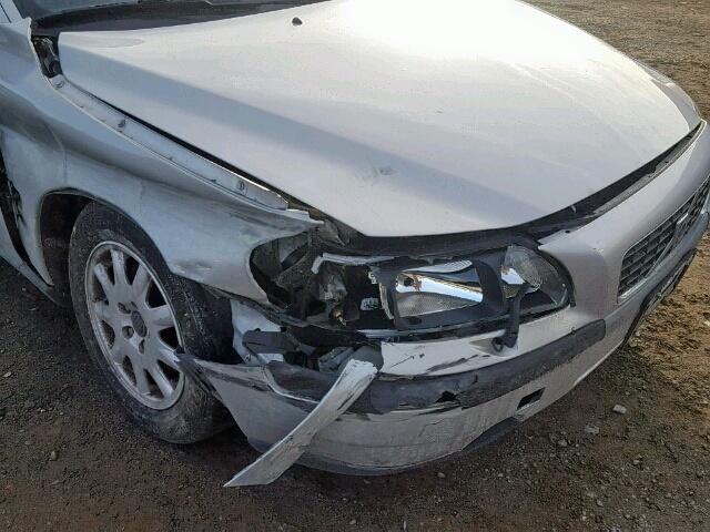 YV1RS61R722176577 - 2002 VOLVO S60 SILVER photo 9