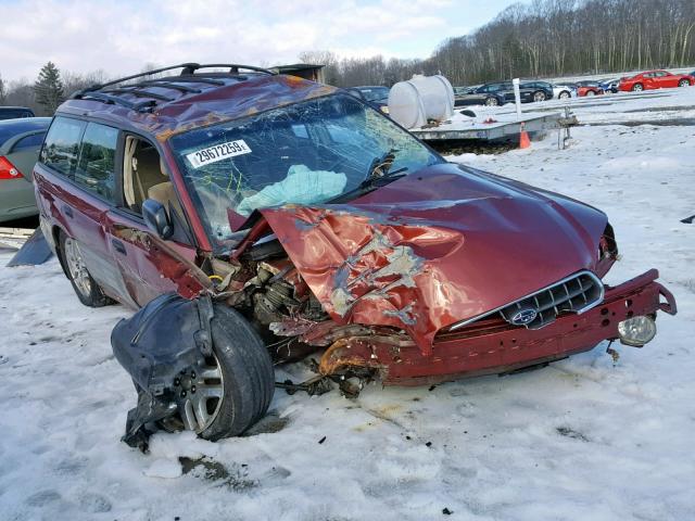 4S3BH675146643028 - 2004 SUBARU LEGACY OUT RED photo 1