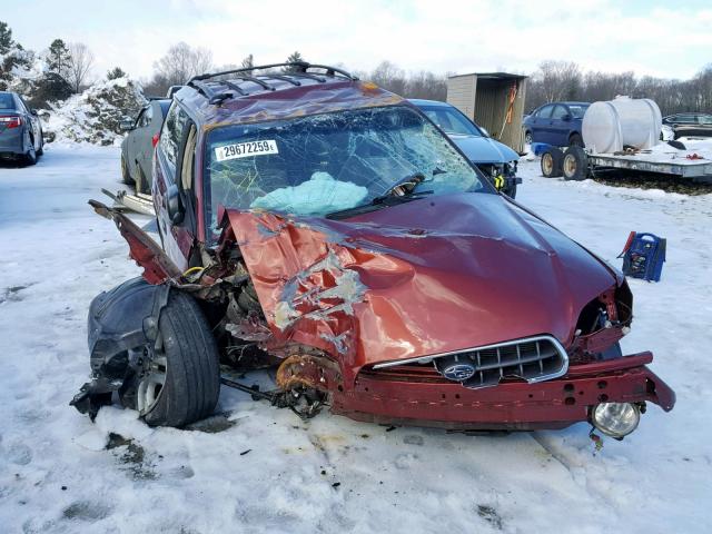 4S3BH675146643028 - 2004 SUBARU LEGACY OUT RED photo 9