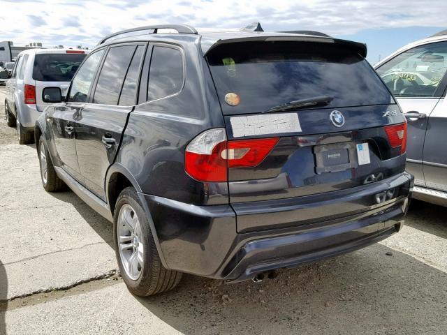 WBXPA93416WD28487 - 2006 BMW X3 3.0I BLACK photo 3