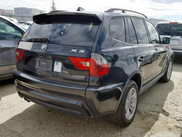 WBXPA93416WD28487 - 2006 BMW X3 3.0I BLACK photo 4