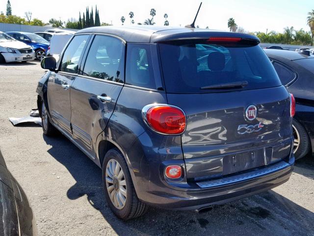 ZFBCFABH5EZ003101 - 2014 FIAT 500L EASY GRAY photo 3