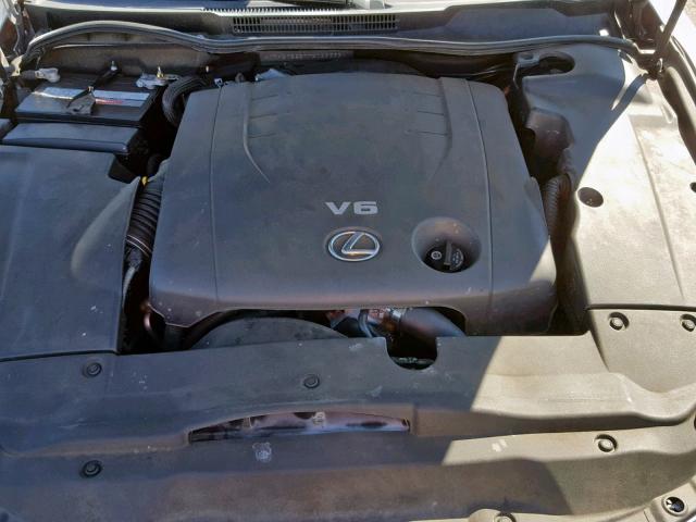 JTHBK262772029399 - 2007 LEXUS IS 250 SILVER photo 7