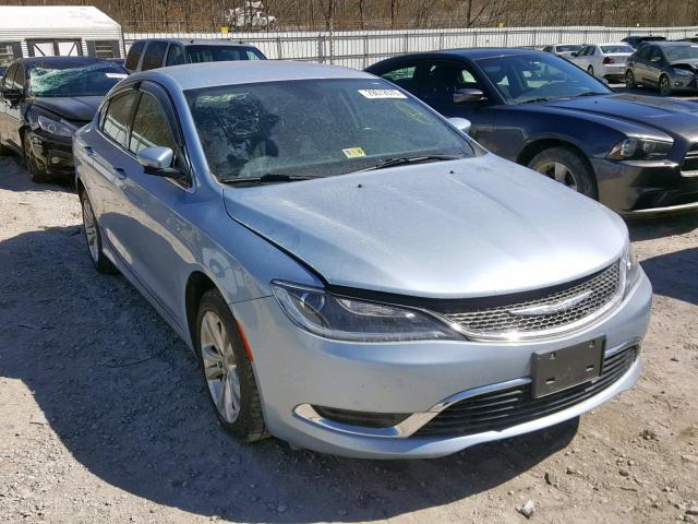 1C3CCCAB7FN715508 - 2015 CHRYSLER 200 LIMITE BLUE photo 1