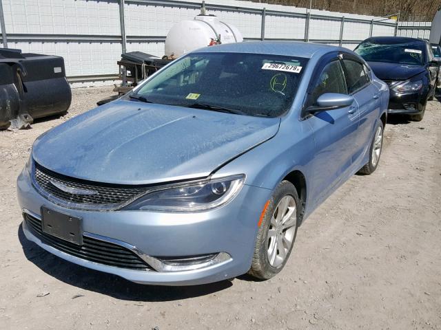 1C3CCCAB7FN715508 - 2015 CHRYSLER 200 LIMITE BLUE photo 2