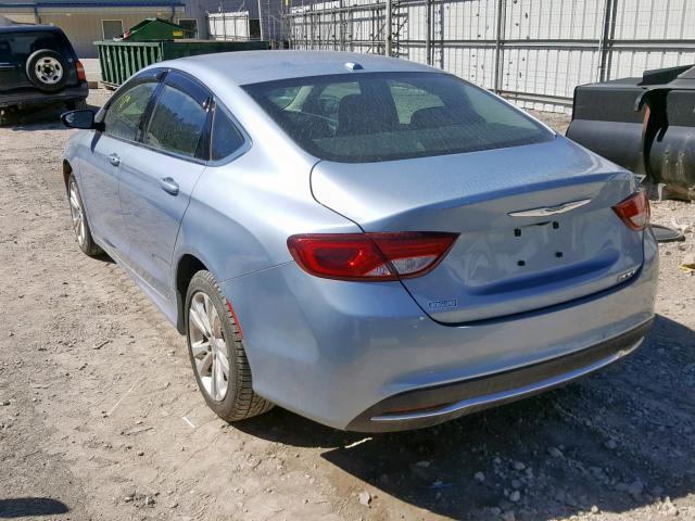 1C3CCCAB7FN715508 - 2015 CHRYSLER 200 LIMITE BLUE photo 3