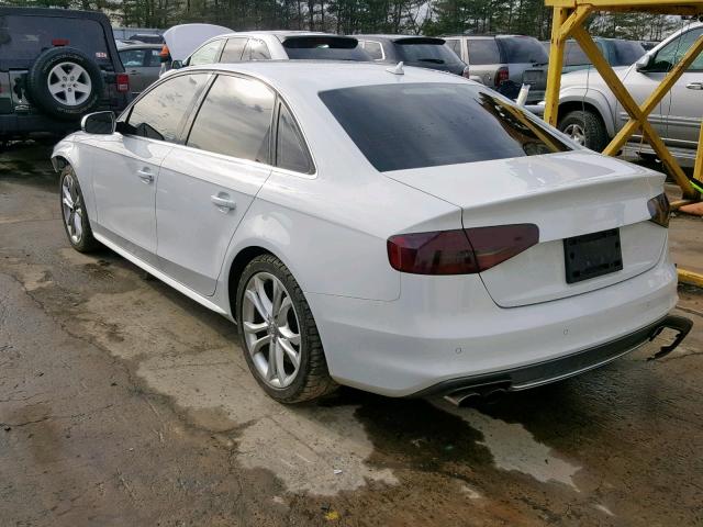 WAUBGAFL5GA006566 - 2016 AUDI S4 PREMIUM WHITE photo 3