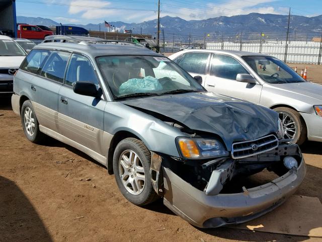 4S3BH665517650815 - 2001 SUBARU LEGACY OUT GREEN photo 1