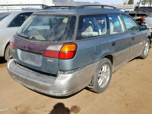 4S3BH665517650815 - 2001 SUBARU LEGACY OUT GREEN photo 4