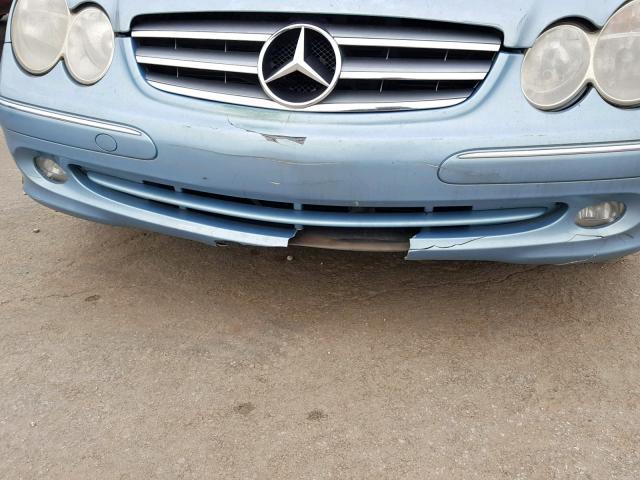 WDBTJ65J03F042506 - 2003 MERCEDES-BENZ CLK 320C BLUE photo 9