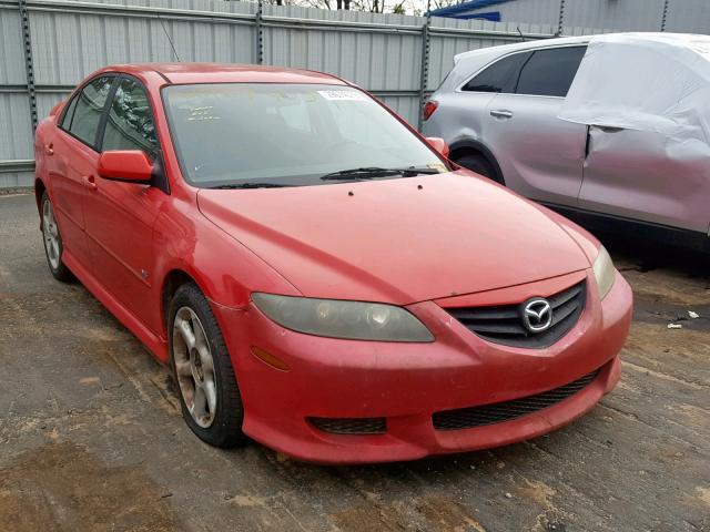 1YVFP84D545N50587 - 2004 MAZDA 6 S RED photo 1