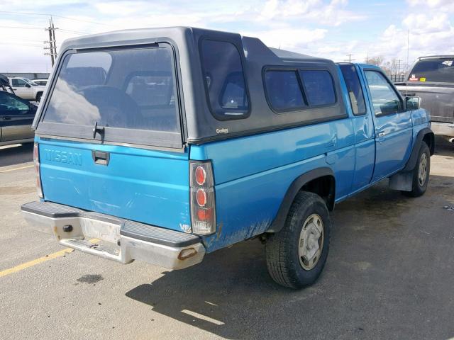 1N6HD16Y9SC334603 - 1995 NISSAN TRUCK KING BLUE photo 4