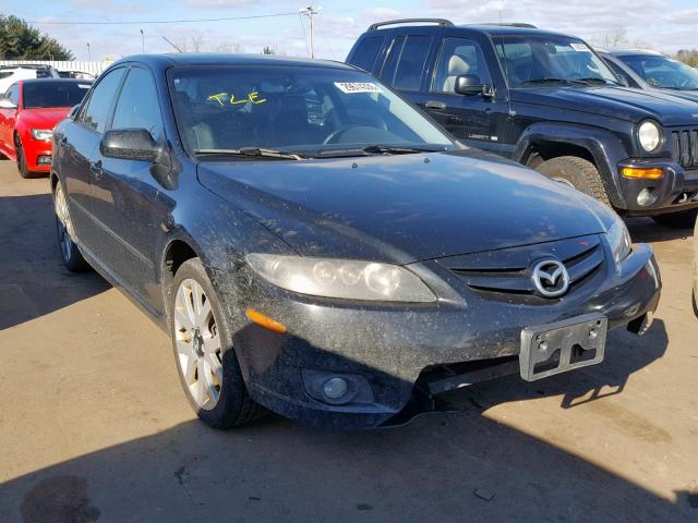 1YVHP81D975M43396 - 2007 MAZDA 6 S BLACK photo 1