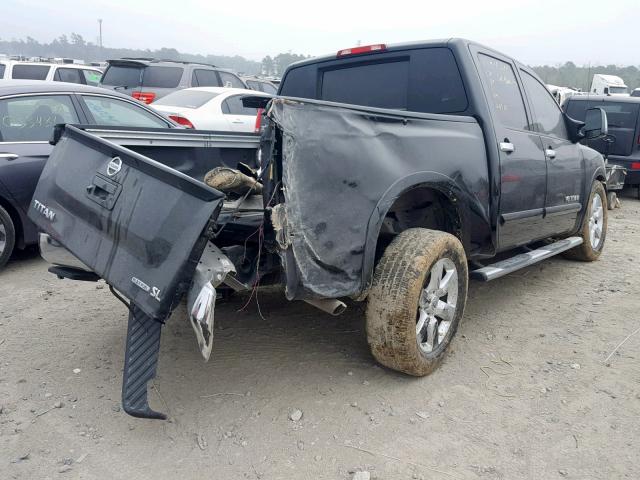 1N6BA0ED2EN516529 - 2014 NISSAN TITAN S BLACK photo 4