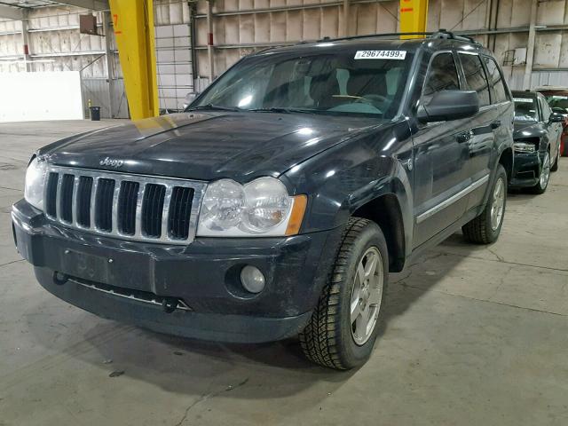 1J4HR58N25C628860 - 2005 JEEP GRAND CHER BLACK photo 2