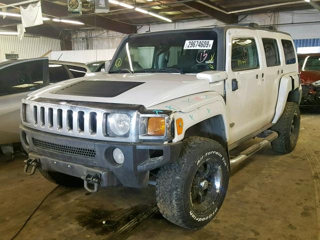 5GTDN136268186880 - 2006 HUMMER H3 WHITE photo 2