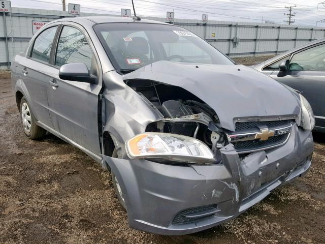 KL1TD56E49B324515 - 2009 CHEVROLET AVEO LS GRAY photo 1