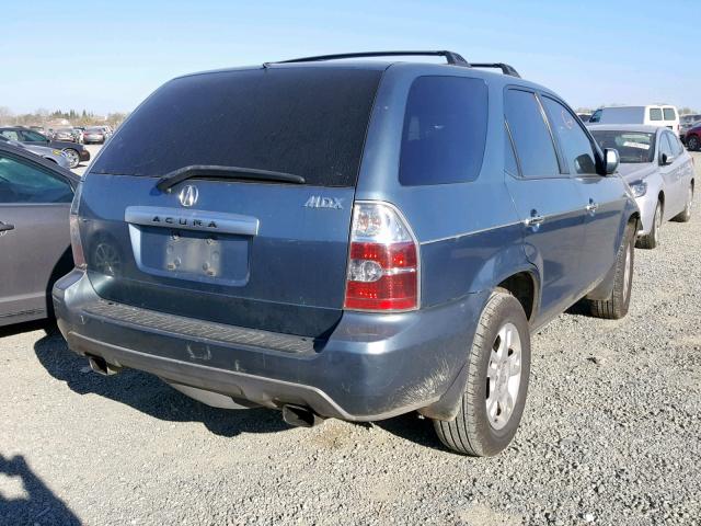 2HNYD18665H528841 - 2005 ACURA MDX TOURIN BLUE photo 4