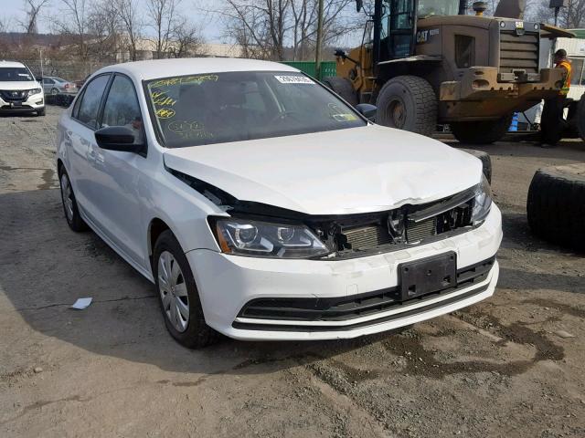 3VW2K7AJXFM303261 - 2015 VOLKSWAGEN JETTA BASE WHITE photo 1