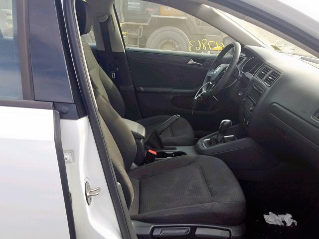 3VW2K7AJXFM303261 - 2015 VOLKSWAGEN JETTA BASE WHITE photo 5