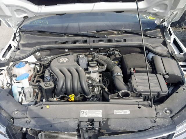 3VW2K7AJXFM303261 - 2015 VOLKSWAGEN JETTA BASE WHITE photo 7