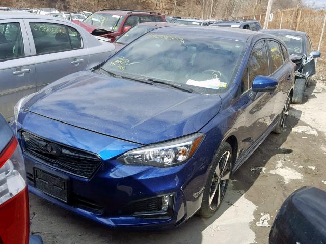 4S3GTAK63J1751392 - 2018 SUBARU IMPREZA SP BLUE photo 2