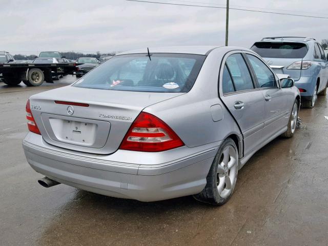 WDBRF40J65F619100 - 2005 MERCEDES-BENZ C 230K SPO SILVER photo 4